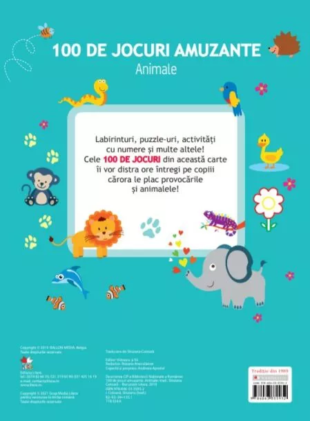 100 de jocuri amuzante. Animale – Carte pentru copii
