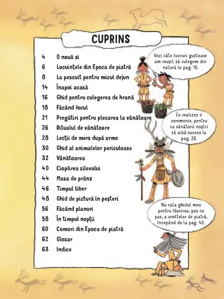 24 de ore in Epoca de piatra (Usborne) – Carte pentru copii