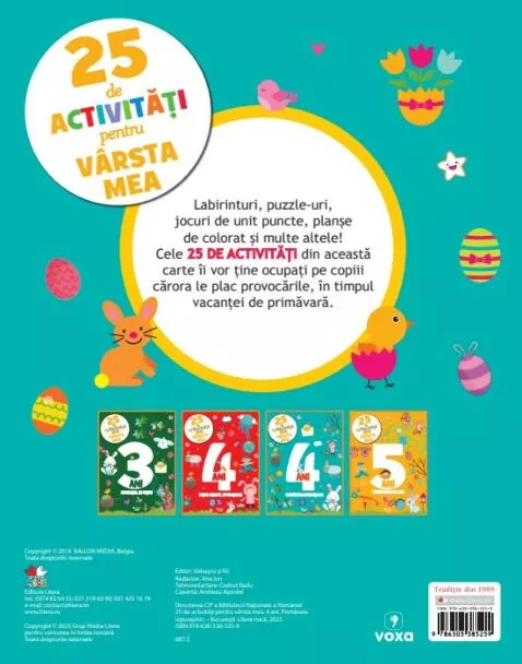 25 de activitati pentru varsta mea. 4 ani. Primavara iepurasilor – Carte pentru copii