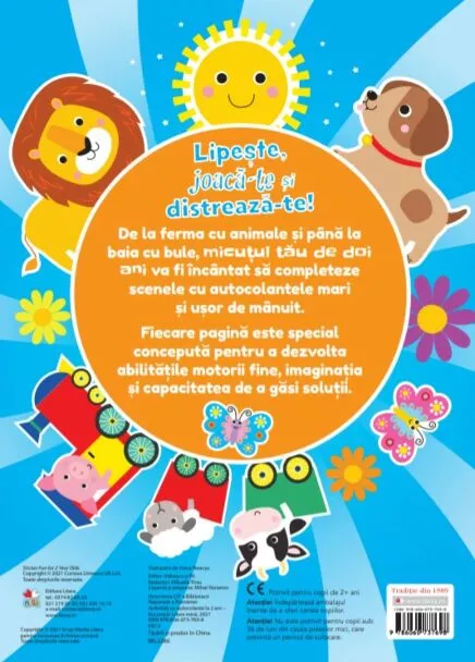 Activitati cu autocolante la 2 ani – Carte pentru copii