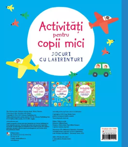 Activitati pentru copii mici. Jocuri cu labirinturi – Carte pentru copii