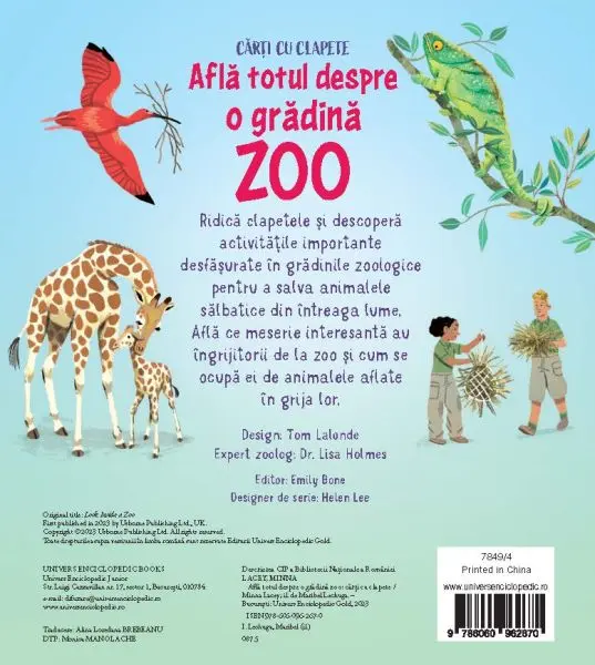 Afla totul despre o gradina ZOO (Usborne) – Carte pentru copii