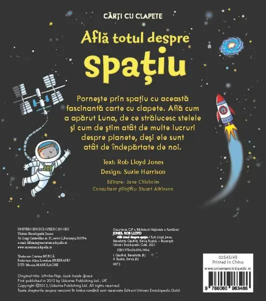 Afla totul despre spatiu (Usborne) – Carte pentru copii