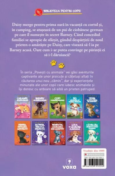 Barney, un catelus curajos – Carte pentru copii