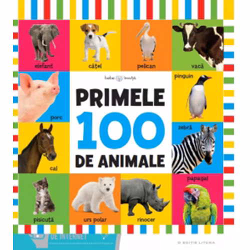 Bebe învață. Primele 100 de animale (format mare) – Carte pentru copii