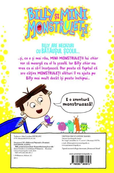 Billy si mini monstruletii: Monstruletii merg la scoala (Usborne) – Carte pentru copii