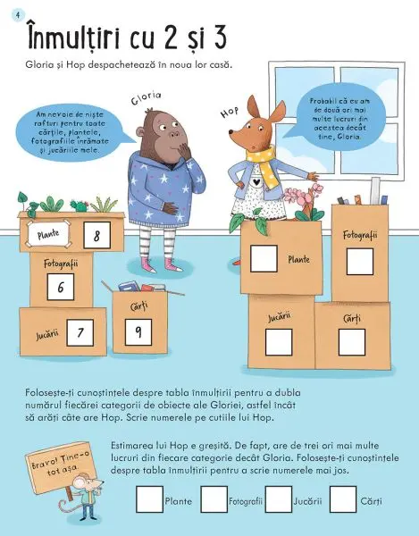 Caiete de activitati. Inmultirea 7-8 ani (Usborne) – Carte pentru copii