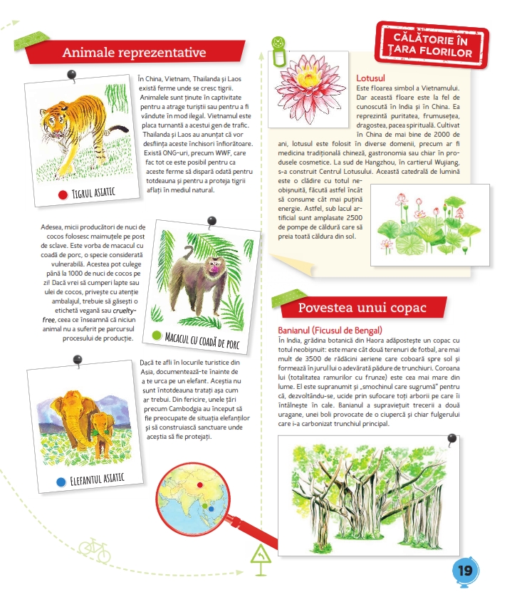 Călătorie ECO în jurul lumii — Text: Dominique Cronier; Ilustrații Marine Tellier, Maguelone du Fou, Anatole Donarier