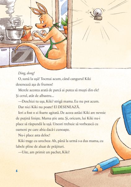 Cangurul Kiki. Uneori cei mici au nevoie de liniste – Carte pentru copii