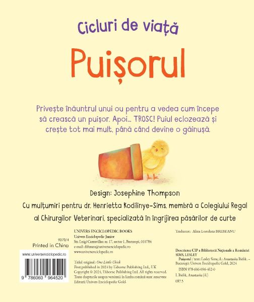 Cicluri de viata. Puisorul (Usborne) – Carte pentru copii