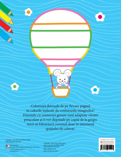 Colorez la 3 ani – Carte pentru copii