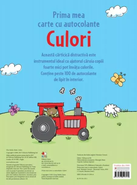 Culori. Prima mea carte cu autocolante – Carte pentru copii