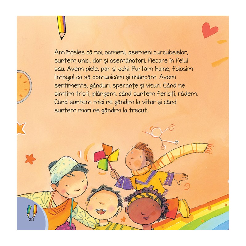 Culorile curcubeului – Carte pentru copii