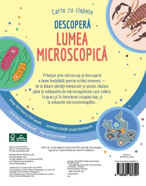 Descopera lumea microscopica (Usborne) – Carte pentru copii