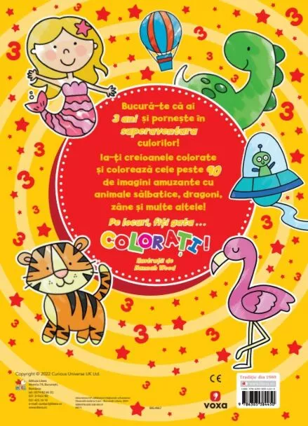 Desenele mele la 3 ani. Peste 90 de imagini de colorat – Carte pentru copii