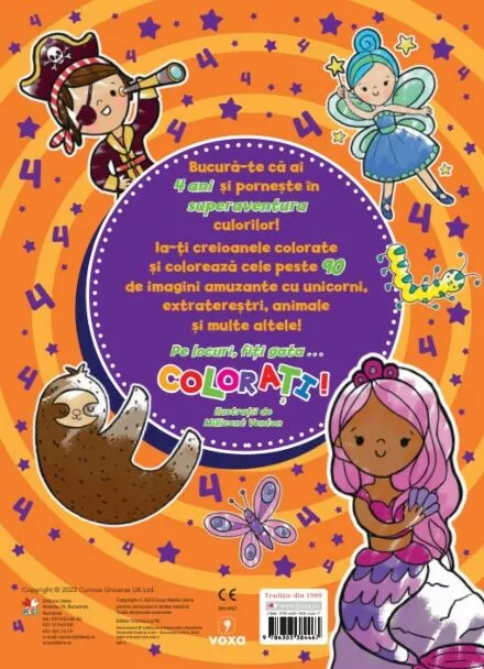 Desenele mele la 4 ani. Peste 90 de imagini de colorat – Carte pentru copii