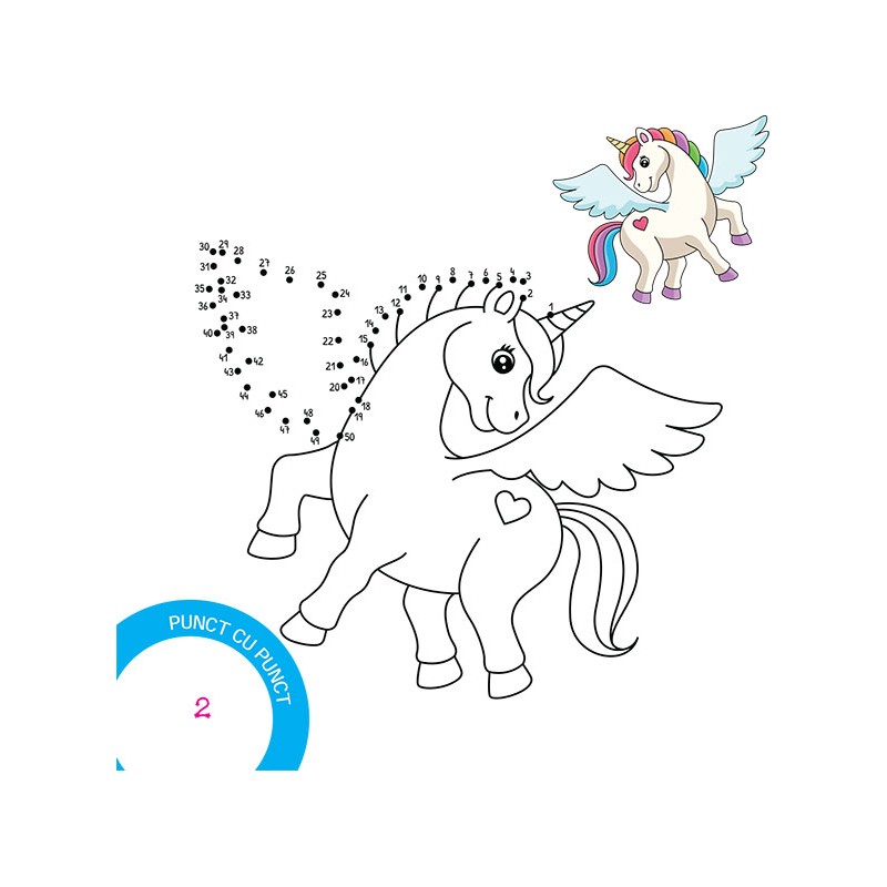 Desenez și colorez unicorni – Carte pentru copii
