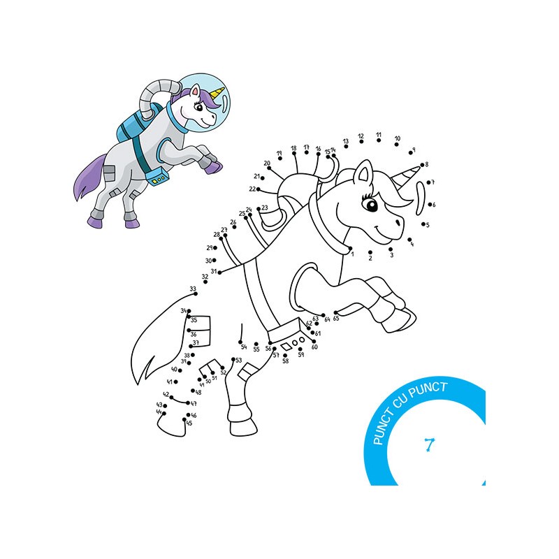 Desenez și colorez unicorni – Carte pentru copii