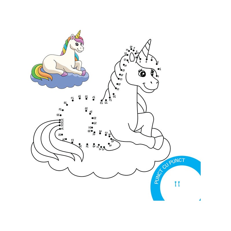 Desenez și colorez unicorni – Carte pentru copii