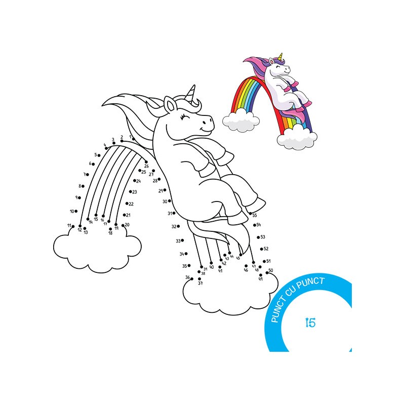 Desenez și colorez unicorni – Carte pentru copii