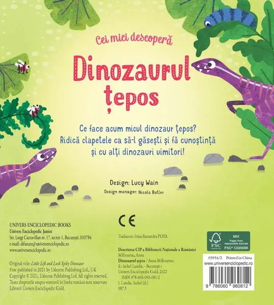 Dinozaurul tepos (Usborne) – Carte pentru copii