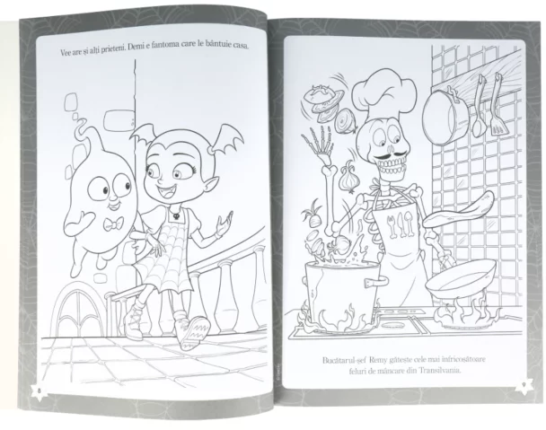 Disney Junior. Vampirina. Colorăm cu Vampirina (conține 4 creioane cerate) – Carte pentru copii