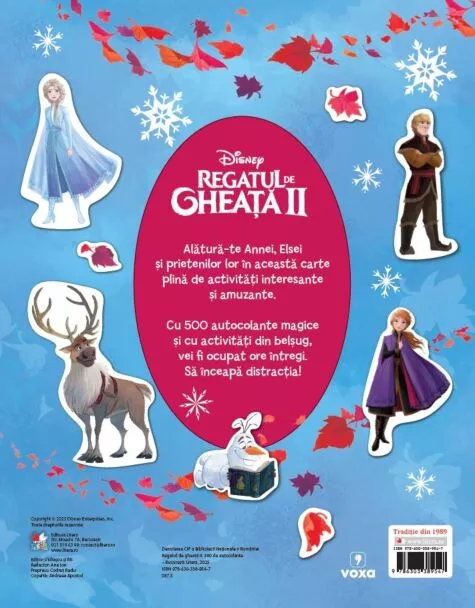 Disney. Regatul de gheata II. 500 de autocolante – Carte pentru copii