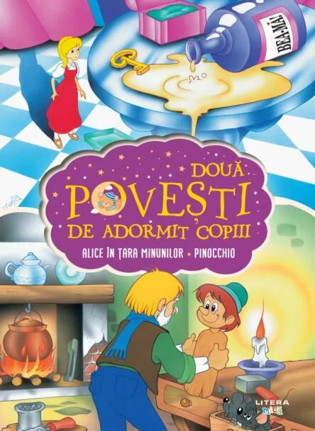 Doua povesti de adormit copiii. Alice in Tara Minunilor. Pinocchio – Carte pentru copii