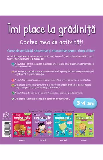 Imi place la gradinita 3-4 ani – Carte pentru copii