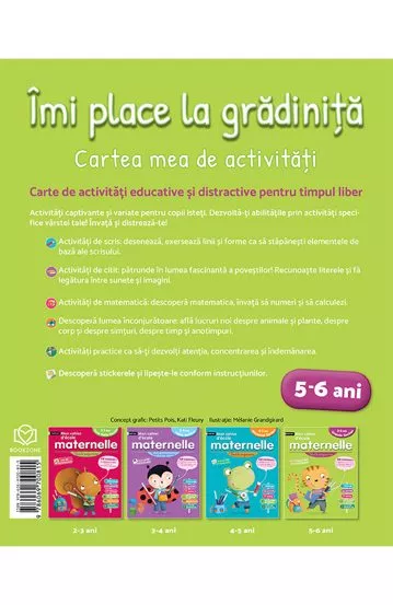 Imi place la gradinita 5-6 ani – Carte pentru copii
