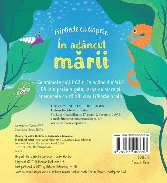 In adancul marii - clapete (Usborne) – Carte pentru copii