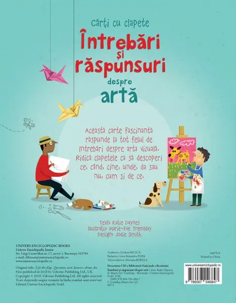 Intrebari si raspunsuri despre arta (Usborne) – Carte pentru copii