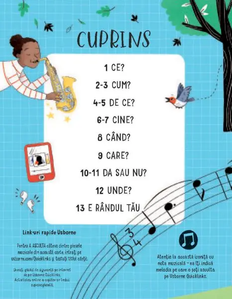 Intrebari si raspunsuri despre muzica(Usborne) – Carte pentru copii