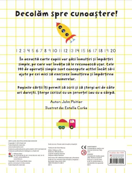 Invat sa scriu. Primele mele înmultiri si impartiri – Carte pentru copii