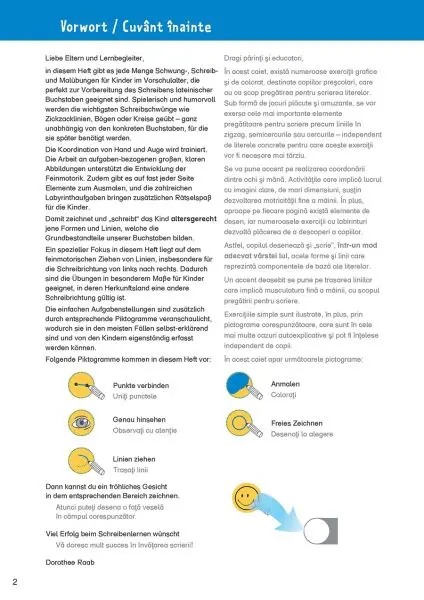 Invatati germana usor. Exercitii pregatitoare pentru scriere – Carte pentru copii