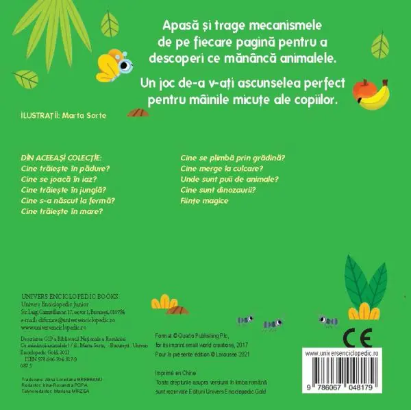 Joaca-te cu noi. Ce mananca animalele? (Quarto) – Carte pentru copii