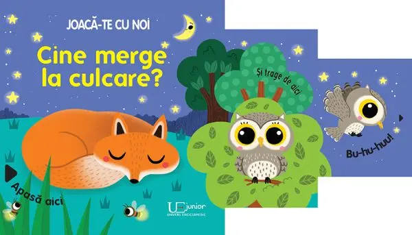 Joaca-te cu noi. Cine merge la culcare? (Quarto) – Carte pentru copii