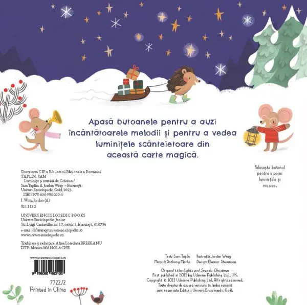 Luminite si muzica de Craciun (Usborne) – Carte pentru copii