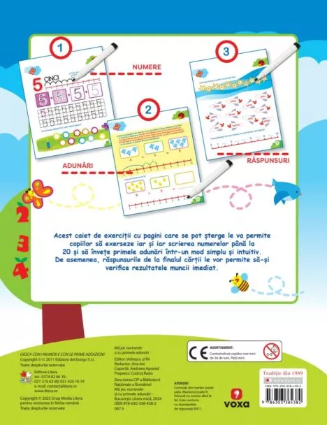 Ma joc cu numerele si cu primele adunari – Carte pentru copii