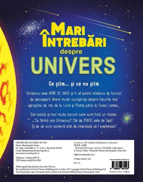 Mari întrebari despre univers (Usborne) – Carte pentru copii