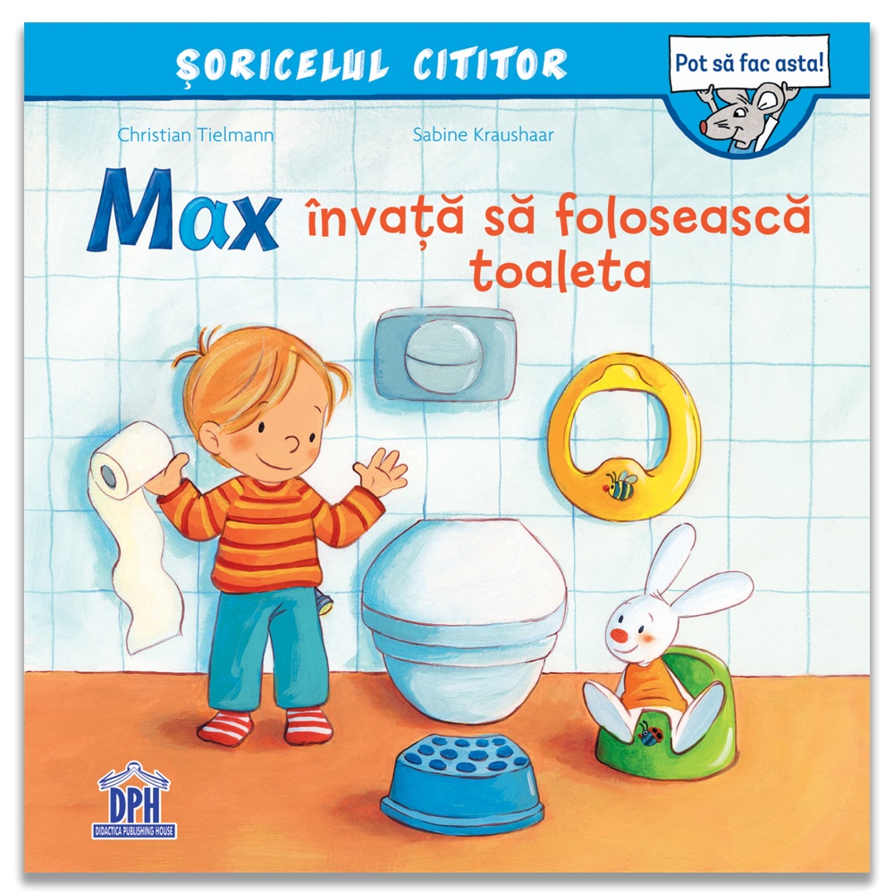 Max invata sa foloseasca toaleta