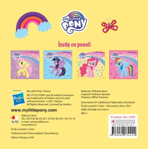 My Little Pony. Invat cu poneii. Culori