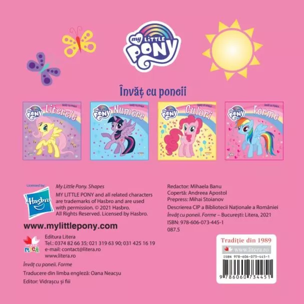 My Little Pony. Invat cu poneii. Forme – Carte pentru copii