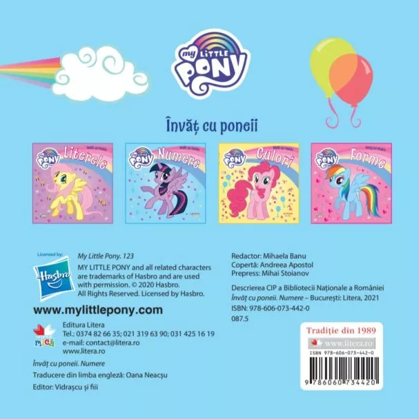 My Little Pony. Invat cu poneii. Numere – Carte pentru copii