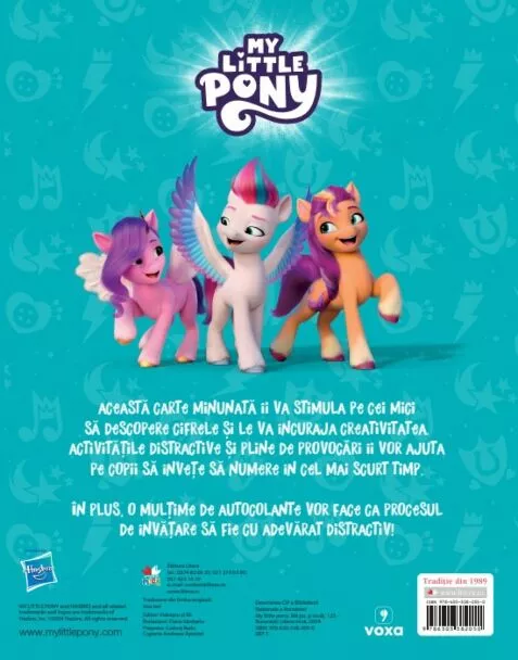 My Little Pony. Ma joc si invat. 1 2 3. Numara cu prietenii tai. Activitati cu autocolante