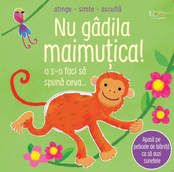 NU gadila maimutica! (Usborne) - carte senzoriala