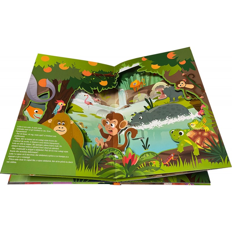 O lume minunată - Aventuri în junglă - Lola - maimuța descoperă jungla – Carte pentru copii