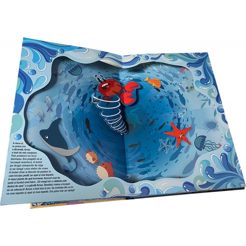 O lume minunată - Aventuri în mare - Amos - crabul descoperă marea – Carte pentru copii