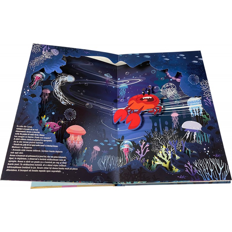 O lume minunată - Aventuri în mare - Amos - crabul descoperă marea – Carte pentru copii
