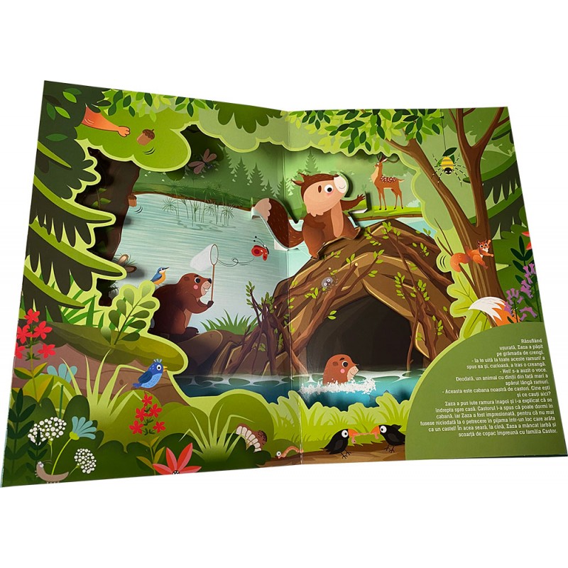O lume minunată - Aventuri în pădure - Zaza - veverița descoperă pădurea – Carte pentru copii